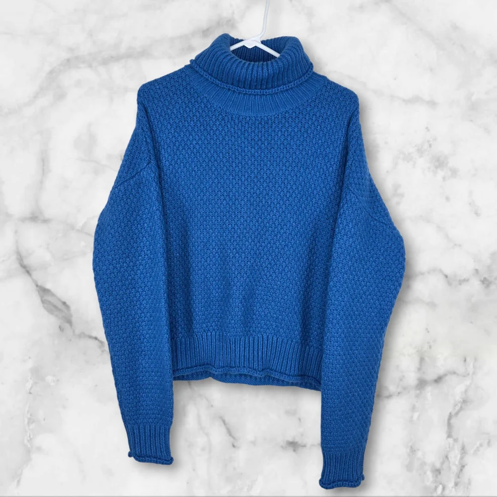 Kut From The Kloth Women Chunky Knit Turtleneck Sweater Size‎ Small - Picture 2 of 8